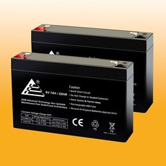 ExpertBattery 6V 7Ah SLA Battery Replacement for Toyo 3FM7 – 2 Pack