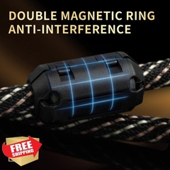 YYTCG 3.28ft 1m RCA audio cable OFC braid