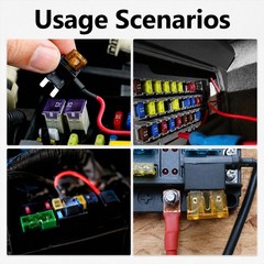 8 Pack 12V Car Add-a-Circuit Fuse Tap Standard Mini Micro2 and Low Profile Taps