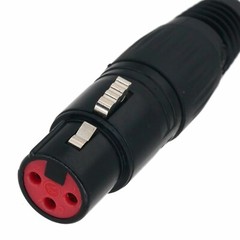 XLR Female 3-pin to Deluxe 4mm Banana Plug Audio Cable Speaker Amplifier 1~20FT