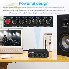 Mini 2.1 Channel Digital Amplifier Subwoofer Amp Bluetooth Home Speaker Receiver