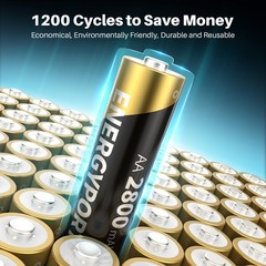 Lot AA AAA Rechargeable Batteries 2800mAh 1100mAh 1.2V/ NI-MH LCD Smart Charger