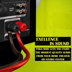 12 AWG 100 FEET 12/2 Gauge Car Home Audio Speaker Wire RED BLACK Cable
