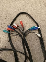 6FT COMPONENT VIDEO CABLE WITH AUDIO 5 RCA RED GREEN BLUE RGB for HDTV DVD VCR