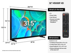 Samsung 32″ Class HD H5000F 768p HDR Smart LED TV (2025 Model) *UN32H5000F