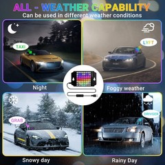 Lights for Car Windshield, 8×8 Pixels Custom Sign for Car Lights, Scrolling L…