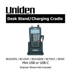 Uniden BCD325P2 BC125AT BCD160DN BC75XLT SR30C Scanner Desk Stand Cradle USB-C