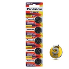 5 x Fresh PANASONIC CR 2025 CR2025 CR-2025 LITHIUM COIN CELL Battery Exp 2033