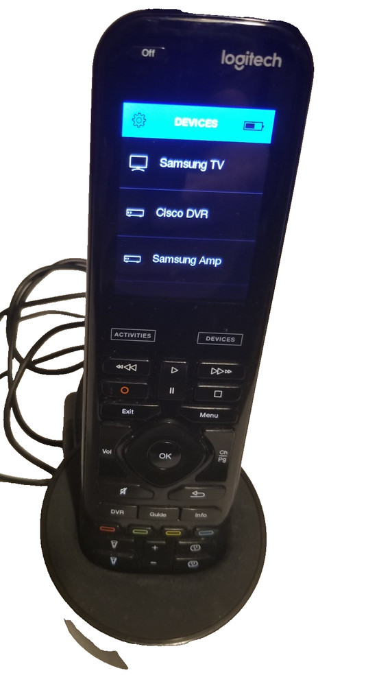 Logitech Harmony Elite Universal Remote N-R0010 W/ Charging Cradle, no hub