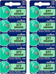 MURATA / SONY 377 SR626SW (10 piece) SR626 V377 Watch Battery USA seller