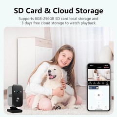 Security Cameras Wireless Outdoor,5G WiFi Magnetic Pet/Baby Camera,2K Pan Rotati