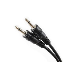 6ft Mono 3.5mm TS Audio Male to Male Black Cable – CablesOnline AM-106K