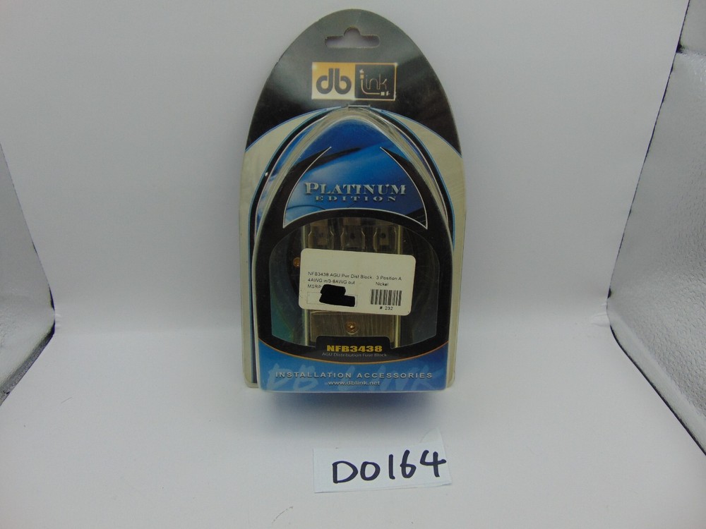 New DB Link Car Audio Platinum Distribution Fuse Box AGU 4 AWG in 8 Awg out x 3