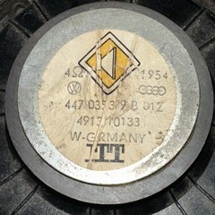 Vintage ITT VW Speaker West Germany vintage 6” Volkswagen 1954