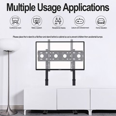 32 -100″ Large TV Floor Stand Base TV Mount Holder Bracket Living Room Bedroom