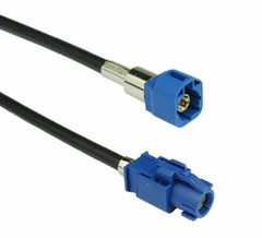 FAKRA HSD LVDS C Single Blue 0.8m Shielded Dacar 535 4-Core Cable For BMW AUDI