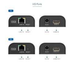 UP to 120M, LKV373A V4.0 HDMI Extender 1080P Over Lan RJ45 Cat5e/6 Converter