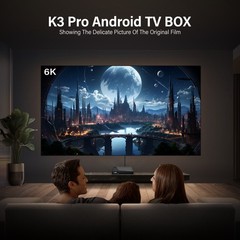 We2USat K3 PRO Android 10.0 TV Box 6K Ultra Support Netflix/YouTube/Prime Video