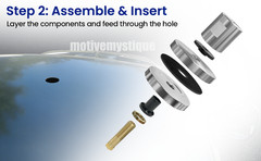 US Aluminum Antenna Puck Mount For Most CB Antenna Shafts 5/8″ Single Hole