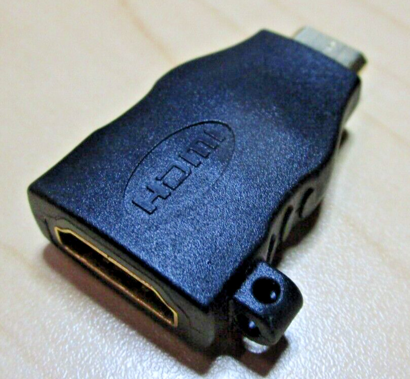 MINI-HDMI (Type C) Male to HDMI (Type A) Female Adapter Gold Plated