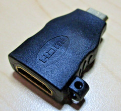 MINI-HDMI (Type C) Male to HDMI (Type A) Female Adapter Gold Plated