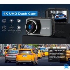 4K Dash Cam Wifi UHD 2160p Front Rear Dual Camera DVR Car Recorder HD Video