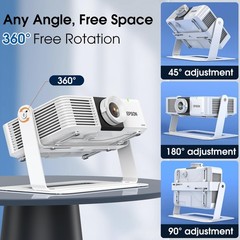 DAWASAPAT 360° Adjustable Stand Desktop Projector Mount Base – Projector Ceil…