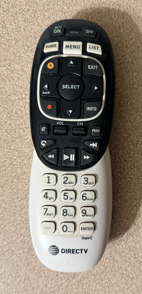 DIRECTV IR/RF Universal Ergonomic Genie Remote (RC73)