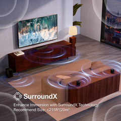 ULTIMEA Aura A30 5.1 Virtual Surround Sound Bar w/ Subwoofer & Surround Speakers
