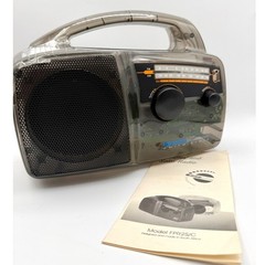Freeplay FPR2S/C Solar Wind Up AM FM Radio Translucent Smoke Grey Clear Tech