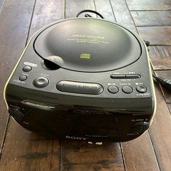 Sony Dream Machine ICF-CD815 CD Clock Radio Black Cream Retro Y2K Tech Audio