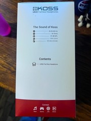 NEW IN BOX KOSS UR20 FULL SIZE Black HEADPHONES