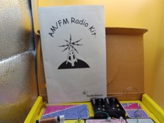 Radio Shack AM/FM Radio crystal build yourself vintage 28-179
