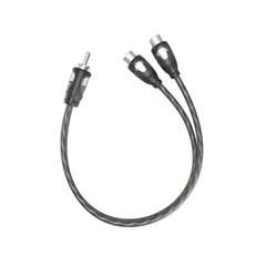 1Ft RCA 1 Male to 2 Female Audio Speaker Y Adapter Splitter Cable (2 Pack)
