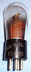 1 Tung-Sol 485 Vacuum Tube – RARE 1930’s Globe Style Triode for Sparton Radios