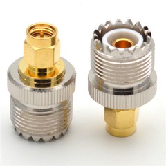 2/4PCS SMA Male Plug to UHF PL259 SO239 Female RF Connector Adapter Cable