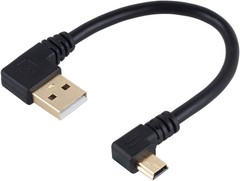 High Speed USB 2.0 to Mini USB Cables – Right Angle Connectors for Versatility