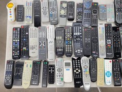 Lot of 60 Remote Controls Various Brands Untested All With Battery Covers #011