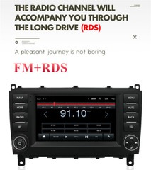 7″ Android 11 Stereo Radio GPS 2+32GB For Mercedes C-Class W203 CLK W209 Carplay
