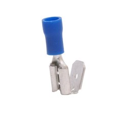 10-100PCS Blue Vinyl Insulated Piggy Back Wire Crimp Connectors Spade Terminals