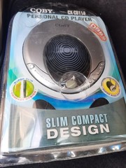 COBY CD Walkman Player Slim w/ Headphones NEW SEALED! CX-CD114