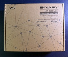 Brand New – Binary MoIP Receiver B-900-MOIP-4K-RX-2AC Media over IP w/Downmixing