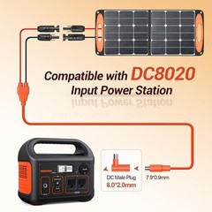 Compact 90-Degree DC8020 to DC7909 Connector – Ideal for Outdoor Power Stations