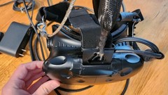 HTC Vive Virtual Reality 2x Headset LOT – USED in Raving Rabbids Arcade – TESTED