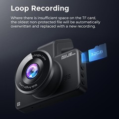 AZDOME 3″ FHD 1080P Dash Cam WiFi ADAS Car DVR Camera APP Park Mode Night Vision