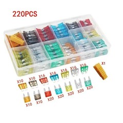 50- 300Pcs Car Fuse Assortment Kit Mini Blade & Standard Automotive Fuses Set