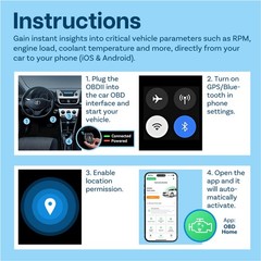 OBD2 Scanner Bluetooth 5.4 by MMOBIEL – Car Scanner for iPhone iOS & Android