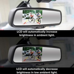 4.3″ Car Rear View Mirror Monitor for Backup Camera Reversing w/ No.1 Bracket