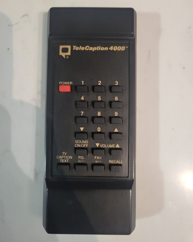 TeleCaption 4000 Wireless Remote Control FIRKT-305, Black, 10m+