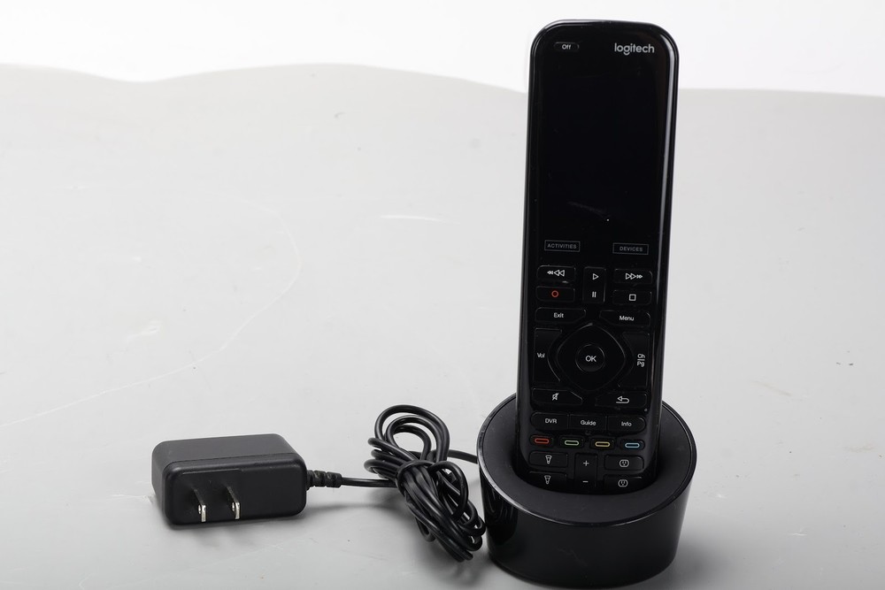 Logitech N-R0010 Harmony Elite Remote Control W/ 815-000128 Cradle, Power Supply